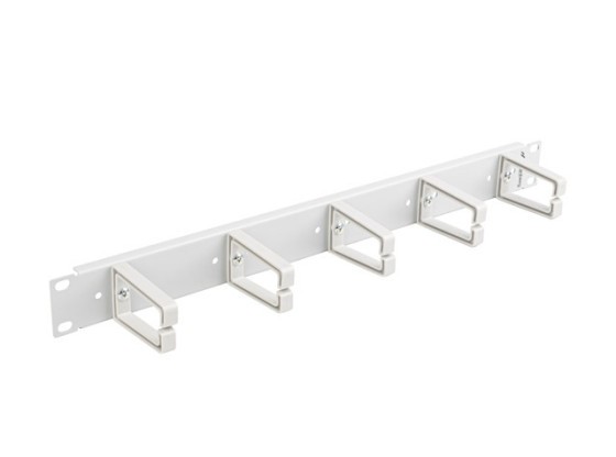 PAINEL DE GESTÃO DE CABOS DE 19" COM 5 SUPORTES DE PLÁSTICO 1U TIPO B CINZENTO LANBERG