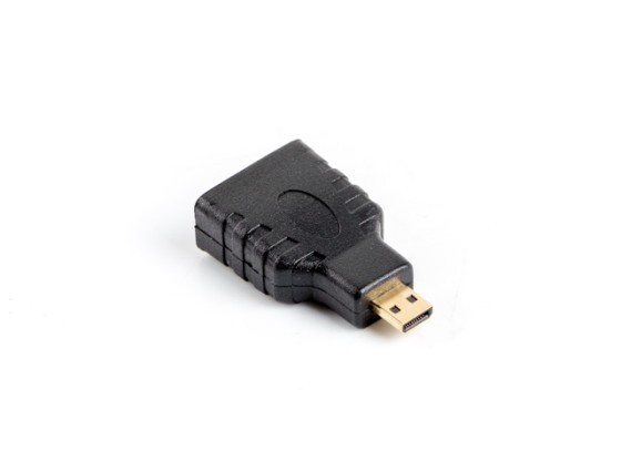 ADAPTADOR HDMI(F)-&gt;HDMI MICRO(M) PRETO LANBERG