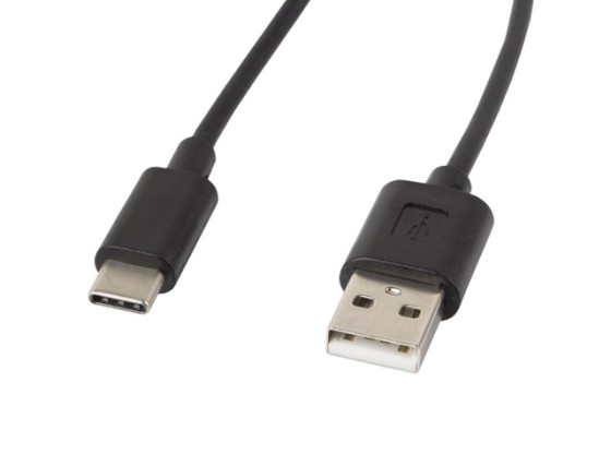 CABO USB-C(M)-&gt;USB-A(M) 2.0 1.8M PRETO LANBERG