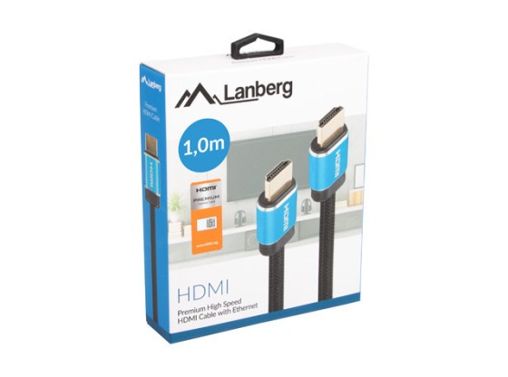 CABO HDMI M/M V2.0 1M CU BLACK BOX PREMIUM CERTIFICATE LANBERG