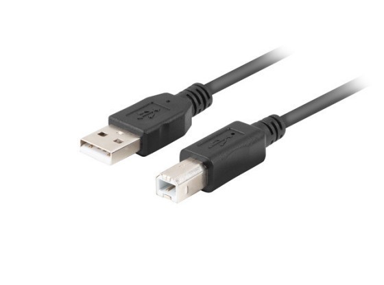 CABO USB-A(M)->USB-B(M) 2.0 3M PRETO CAIXA DE FERRITE LANBERG