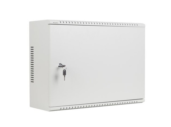 ARMÁRIO RACK 19" DE MONTAGEM NA PAREDE 4U+3U/540X200 DE BAIXO PERFIL CINZENTO LANBERG (MONTADO)