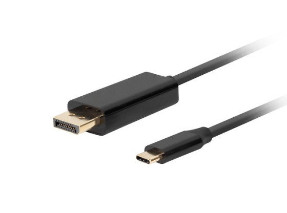 CABO USB-C(M)->DISPLAYPORT(M) 3M 4K 60HZ PRETO LANBERG