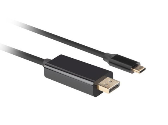 CABO USB-C(M)-&gt;DISPLAYPORT(M) 3M 4K 60HZ PRETO LANBERG