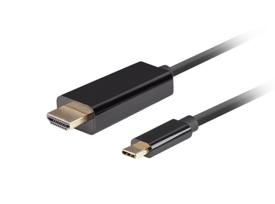 CABO USB-C(M)-&gt;HDMI(M) 0,5M 4K 60HZ PRETO LANBERG