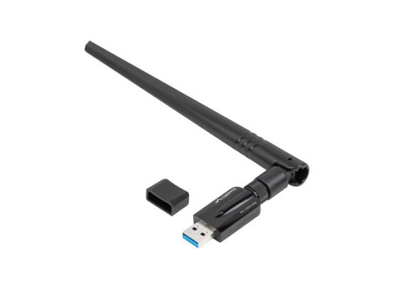 ADAPTADOR USB PLACA DE REDE SEM FIOS LANBERG NC-1200-WIE AC1200 DUAL BAND 1X INTERNO + 1X EXTERNO ANT