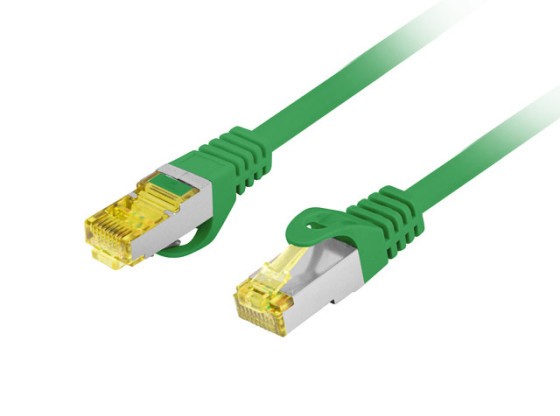 PATCHCORD CAT.6A S/FTP LSZH CU 3M VERDE FLUKE PASSED LANBERG