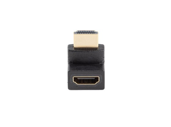 ADAPTADOR HDMI(M)->HDMI(F) 4K ANGULAR PARA CIMA LANBERG PRETO