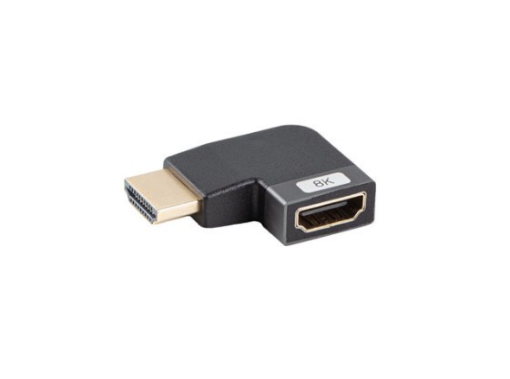 ADAPTADOR HDMI(M)->HDMI(F) 8K ANGULAR ESQUERDO ALUMÍNIO PRATA LANBERG