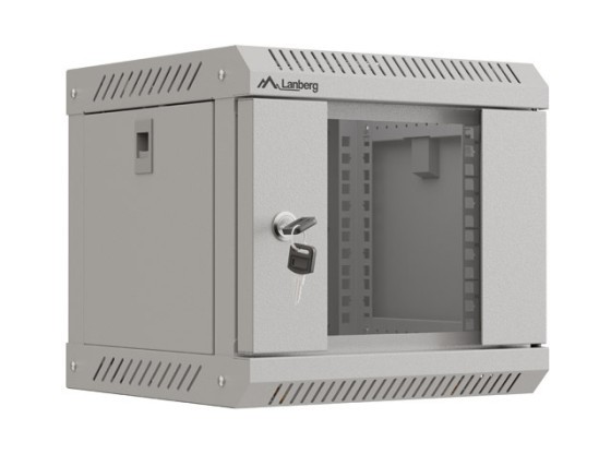 RACK DE INSTALAÇÃO 10" 4U 300X300 PORTA DE VIDRO CINZENTA LANBERG (EMBALAGEM PLANA)