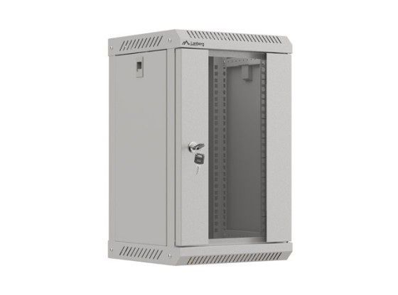 RACK DE INSTALAÇÃO 10" 9U 300X300 PORTA DE VIDRO CINZENTA LANBERG (EMBALAGEM PLANA)
