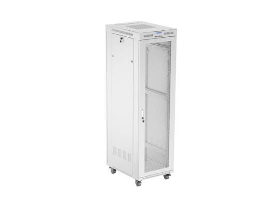 ARMÁRIO DE INSTALAÇÃO PARA MONTAGEM EM BASTIDOR 19" 42U 600X800 CINZENTO LCD PORTA PERFURADA LANBERG (EMBALAGEM PLANA)