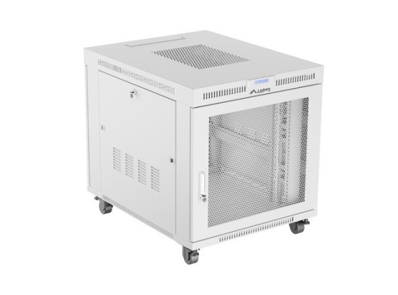 ARMÁRIO DE INSTALAÇÃO PARA MONTAGEM EM BASTIDOR 19" 15U 800X1000 CINZENTO LCD PORTA PERFURADA LANBERG (EMBALAGEM PLANA)