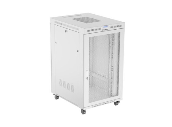 ARMÁRIO DE INSTALAÇÃO PARA MONTAGEM EM BASTIDOR 19" 27U 800X1000 CINZENTO LCD PORTA PERFURADA LANBERG (EMBALAGEM PLANA)