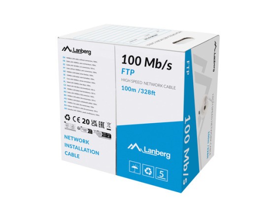 CABO LAN FTP 100MB/S 100M CABO CCA CINZENTO LANBERG