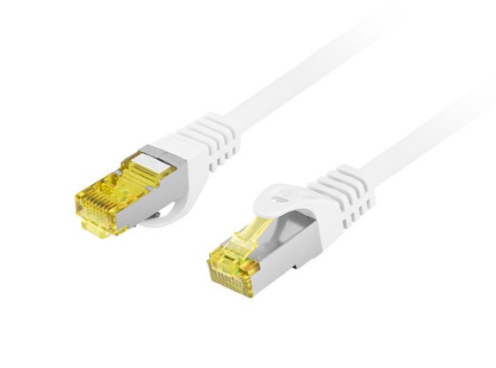 PATCHCORD CAT.6A S/FTP LSZH CU 20M BRANCO FLUKE PASS LANBERG