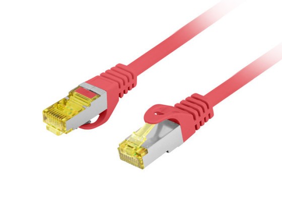 PATCHCORD CAT.6A S/FTP LSZH CU 20M VERMELHO FLUKE PASSED LANBERG