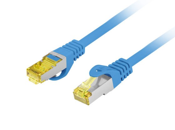 PATCHCORD CAT.6A S/FTP LSZH CU 20M BLUE FLUKE PASSED LANBERG