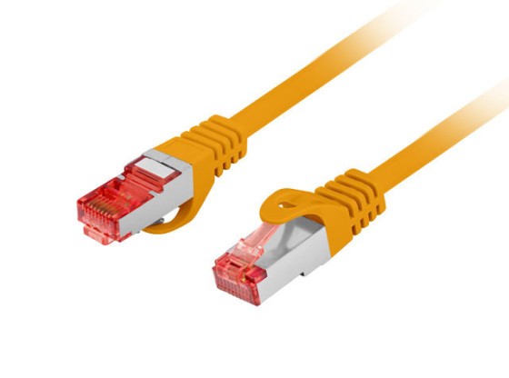 PATCHCORD CAT.6 S/FTP LSZH CU 0,5M LARANJA FLUKE PASSED LANBERG
