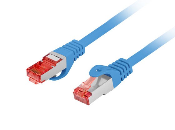 PATCHCORD CAT.6 S/FTP LSZH CU 3M BLUE FLUKE PASSED LANBERG