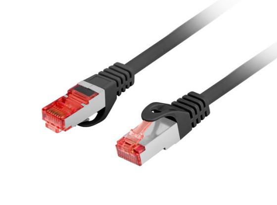 PATCHCORD CAT.6 S/FTP LSZH CU 15M PRETO FLUKE PASSED LANBERG