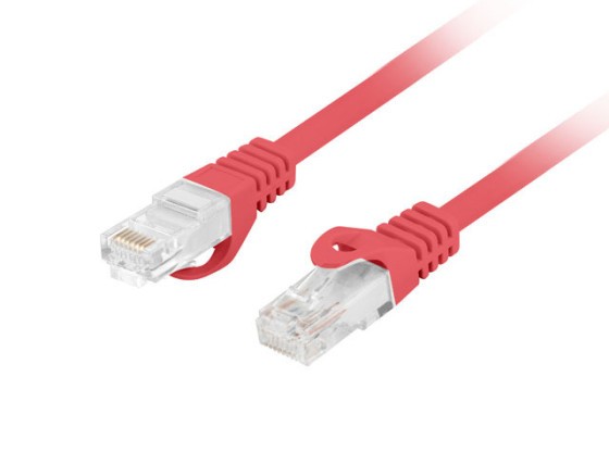 PATCHCORD CAT.6 UTP LSZH CU 5M VERMELHO FLUKE PASS LANBERG