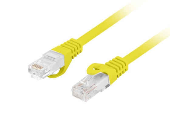 PATCHCORD CAT.6 UTP LSZH CU 5M AMARELO FLUKE PASSED LANBERG