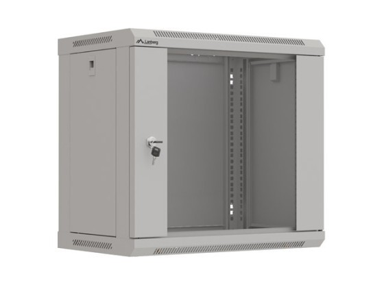 RACK DE INSTALAÇÃO 19" 9U 540X350 PORTA DE VIDRO CINZENTA LANBERG (EMBALAGEM PLANA)