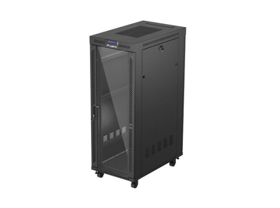 RACK DE INSTALAÇÃO 19" 32U 600X1000 PRETO LANBERG LCD PORTA DE VIDRO (EMBALAGEM PLANA)
