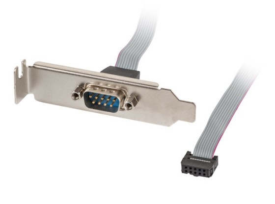 LANBERG 1X DB9(COM) 40CM TOMADA PARA TABULEIRO DE BAIXO PERFIL