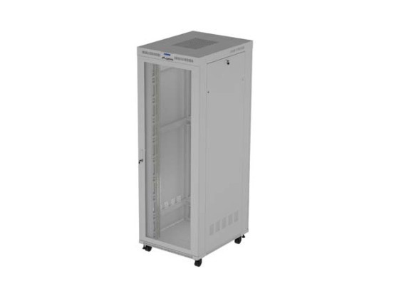 RACK DE INSTALAÇÃO 19" 47U 800X1000 CINZENTO LCD PORTA PERFURADA LANBERG (EMBALAGEM PLANA) V2