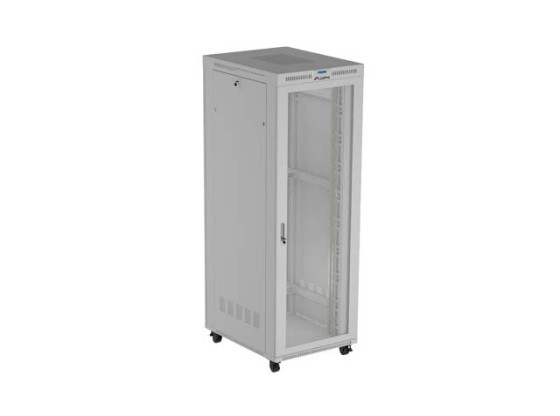 RACK DE INSTALAÇÃO 19" 47U 800X1000 CINZENTO LCD PORTA PERFURADA LANBERG (EMBALAGEM PLANA) V2