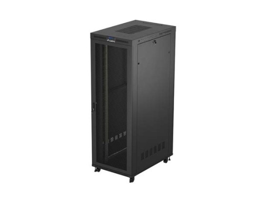 RACK DE INSTALAÇÃO 19" 47U 800X1200 PRETO LCD PORTA PERFURADA LANBERG (EMBALAGEM PLANA) V2