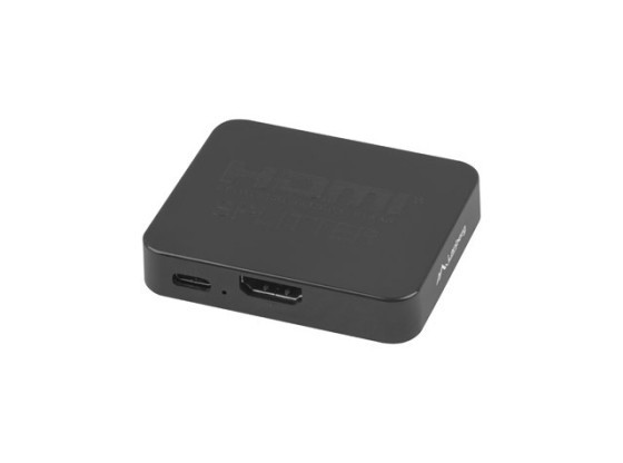 LANBERG HDMI->2X DIVISOR DE VÍDEO HDMI 4K + PORTA USB-C PRETO