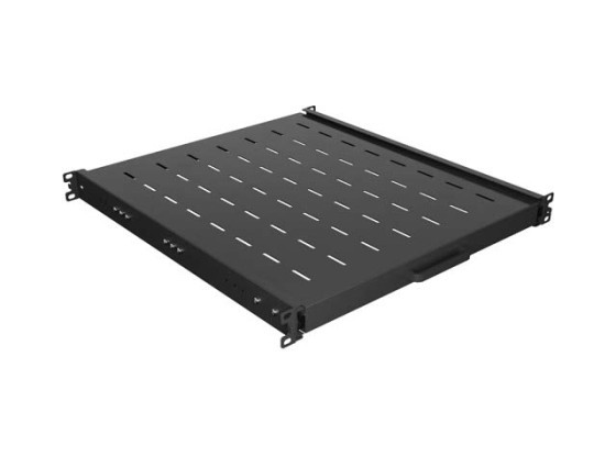PRATELEIRA EXTRAÍVEL PARA RACK DE 19" 500MM PRETO LANBERG (1U/445X500MM CAPACIDADE DE CARGA ATÉ 35KG, MONTAGEM EM 4 PONTOS