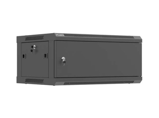 RACK DE INSTALAÇÃO 19" 4U 600X450 PORTA METÁLICA PRETA LANBERG (EMBALAGEM PLANA)