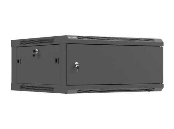 RACK DE INSTALAÇÃO 19" 4U 600X600 PORTA METÁLICA PRETA LANBERG (EMBALAGEM PLANA)