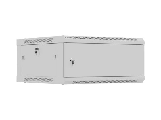 RACK DE INSTALAÇÃO 19" 4U 600X600 PORTA METÁLICA CINZENTA LANBERG (EMBALAGEM PLANA)