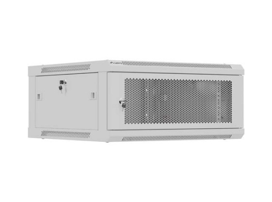 RACK DE INSTALAÇÃO 19" 4U 600X600 PORTA PERFURADA CINZENTA LANBERG (EMBALAGEM PLANA)