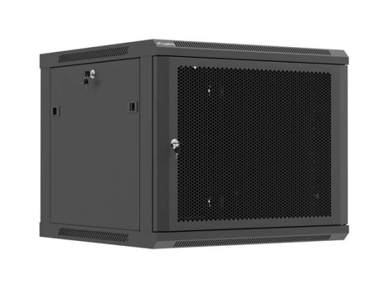 RACK DE INSTALAÇÃO 19" 9U 600X600 PORTA PERFURADA PRETA LANBERG (EMBALAGEM PLANA)