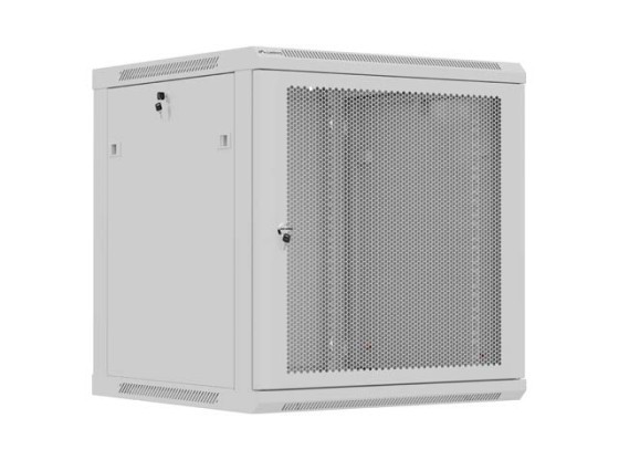 RACK DE INSTALAÇÃO 19" 12U 600X600 PORTA PERFURADA CINZENTA LANBERG (EMBALAGEM PLANA)