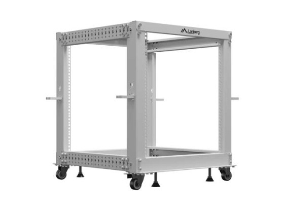 RACK ABERTO 19" 12U 600X600-1100 AJUSTÁVEL CINZENTO LANBERG