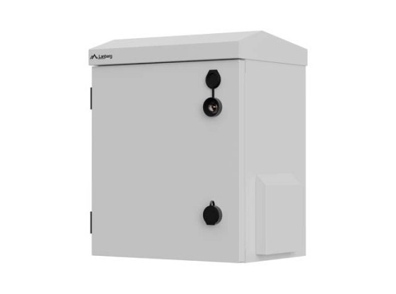 ARMOÁRIO DE RACK DE 10", PARA MONTAGEM NA PAREDE OU EM POSTE, IP55, HERMÉTICO, 320X220X400, CINZENTO, LANBERG (MONTO)