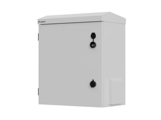 ARMOÁRIO DE RACK 10" PARA MONTAGEM NA PAREDE/POSTE, IP55, HERMÉTICO, 420X300X500, CINZENTO, LANBERG (MONTADO)