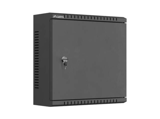 CAIXA DE INSTALAÇÃO TPR DE 10" COM PLACA DE MALHA 340X340X140 PRETA LANBERG (MONTADA)