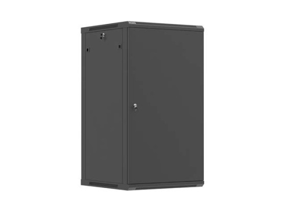 ARMARIO DE RACK DE 19", PARA MONTAGEM NA PAREDE, 22U/600X600 (EM CAIXA) COM PORTA DE METAL PRETA LANBERG