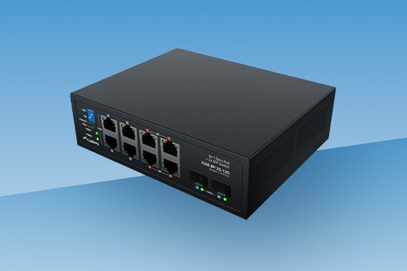 Lanberg ILGE-8P-2S-120 - um switch PoE compacto de classe industrial ligeira para implementações modernas