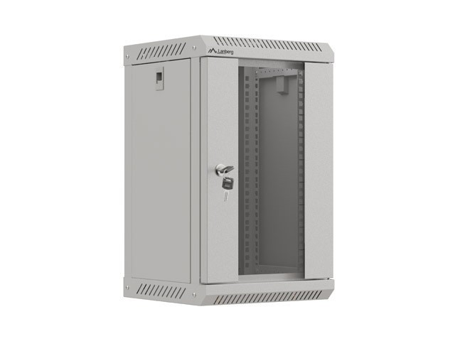 RACK DE INSTALAÇÃO 10" 9U 300X300 PORTA DE VIDRO CINZENTA LANBERG (EMBALAGEM PLANA)